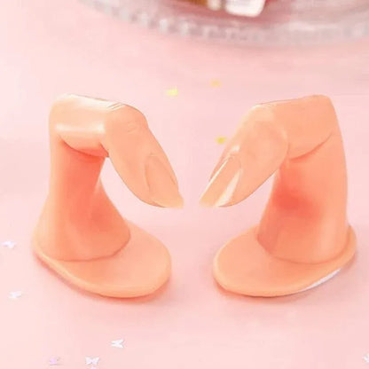 5PCS Model Fake Display Hand Nail Art Practice Finger For Training Manicure VXN Beauty