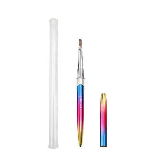 Kolinsky Acrylic Nail Art Brush Manicure Powder Professional Tools Size 2-18 - 2# VXN Beauty