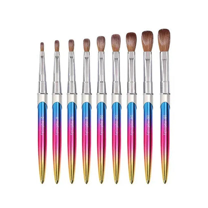 Kolinsky Acrylic Nail Art Brush Manicure Powder Professional Tools Size 2-18 - 4# VXN Beauty