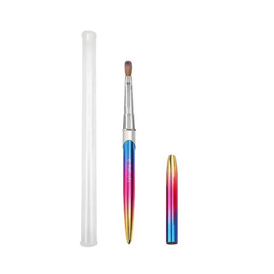 Kolinsky Acrylic Nail Art Brush Manicure Powder Professional Tools Size 2-18 - 6# VXN Beauty