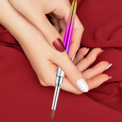 Kolinsky Acrylic Nail Art Brush Manicure Powder Professional Tools Size 2-18 - 6# VXN Beauty