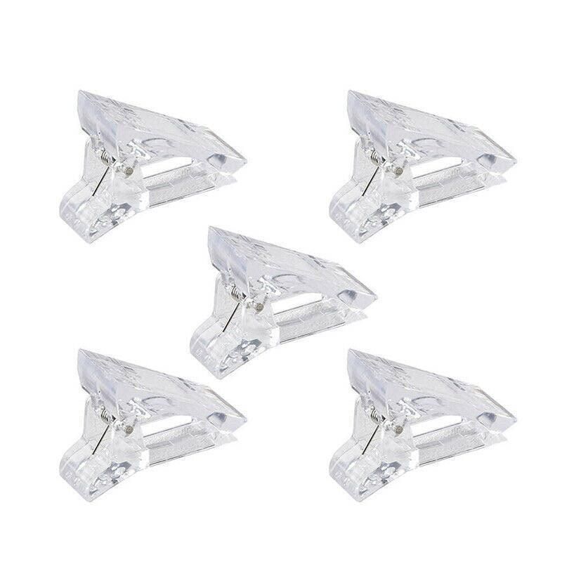 5-50Pcs Nail Tips Clip Clamps For Poly Gel Quick Building Extension Builder Tool - 5PCS VXN Beauty