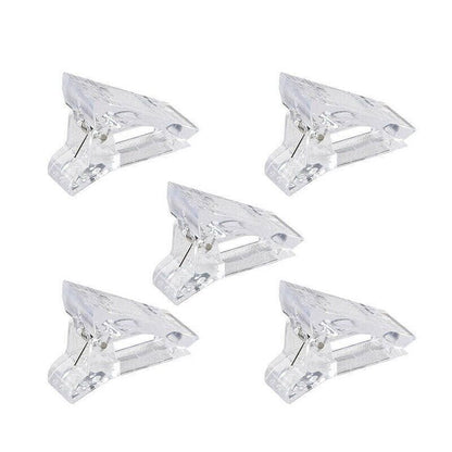 5-50Pcs Nail Tips Clip Clamps For Poly Gel Quick Building Extension Builder Tool - 5PCS VXN Beauty