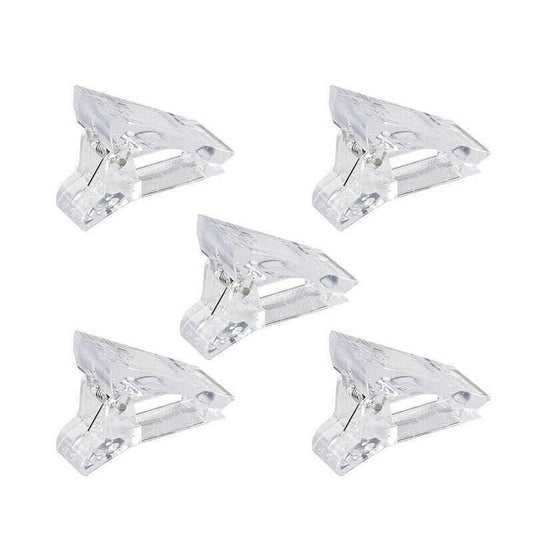5-50Pcs Nail Tips Clip Clamps For Poly Gel Quick Building Extension Builder Tool - 5PCS VXN Beauty