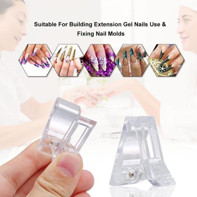 5-50Pcs Nail Tips Clip Clamps For Poly Gel Quick Building Extension Builder Tool - 5PCS VXN Beauty