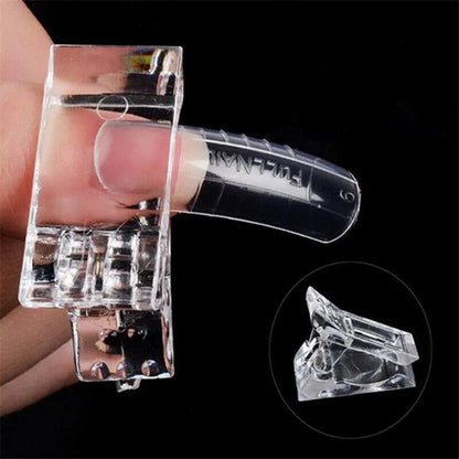 5-50Pcs Nail Tips Clip Clamps For Poly Gel Quick Building Extension Builder Tool - 5PCS VXN Beauty