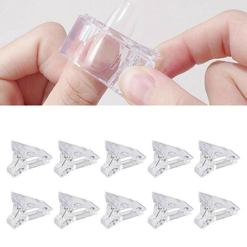 5-50Pcs Nail Tips Clip Clamps For Poly Gel Quick Building Extension Builder Tool - 5PCS VXN Beauty