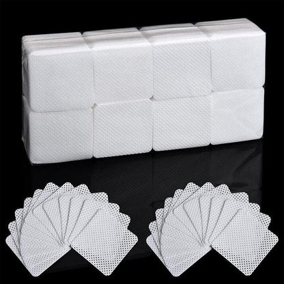 1000PCS Lint Free Cotton Nail Wipes Pads for Manicure Gel Polish Removal - 200PCS VXN Beauty
