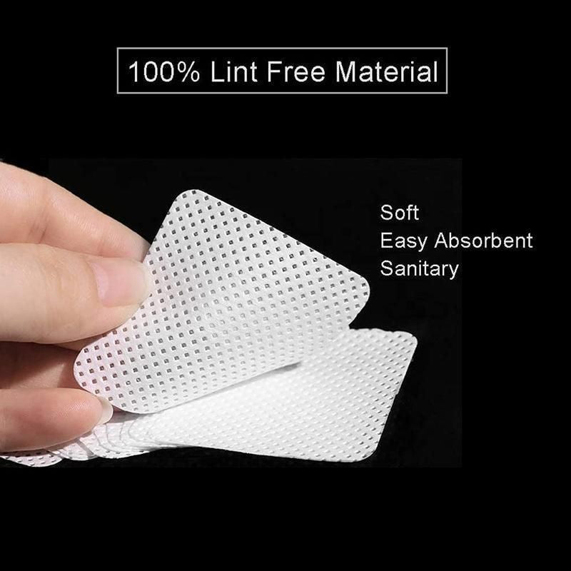 1000PCS Lint Free Cotton Nail Wipes Pads for Manicure Gel Polish Removal - 200PCS VXN Beauty