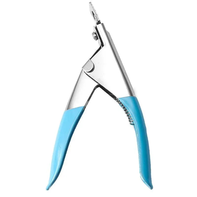 Acrylic Nail Tip Cutter False Nail Clipper U Shape Manicure Art Trimmer Tool - Blue VXN Beauty