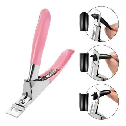 Acrylic Nail Tip Cutter False Nail Clipper U Shape Manicure Art Trimmer Tool - Purple VXN Beauty