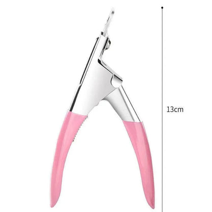 Acrylic Nail Tip Cutter False Nail Clipper U Shape Manicure Art Trimmer Tool - Black VXN Beauty