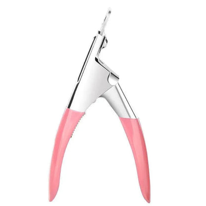 Acrylic Nail Tip Cutter False Nail Clipper U Shape Manicure Art Trimmer Tool - Pink VXN Beauty