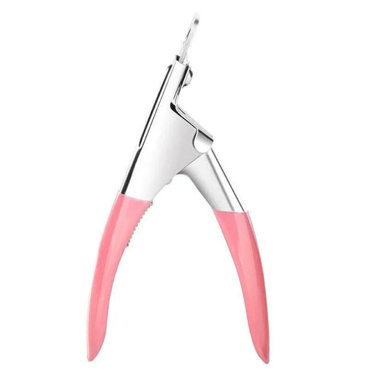 Acrylic Nail Tip Cutter False Nail Clipper U Shape Manicure Art Trimmer Tool - Pink VXN Beauty
