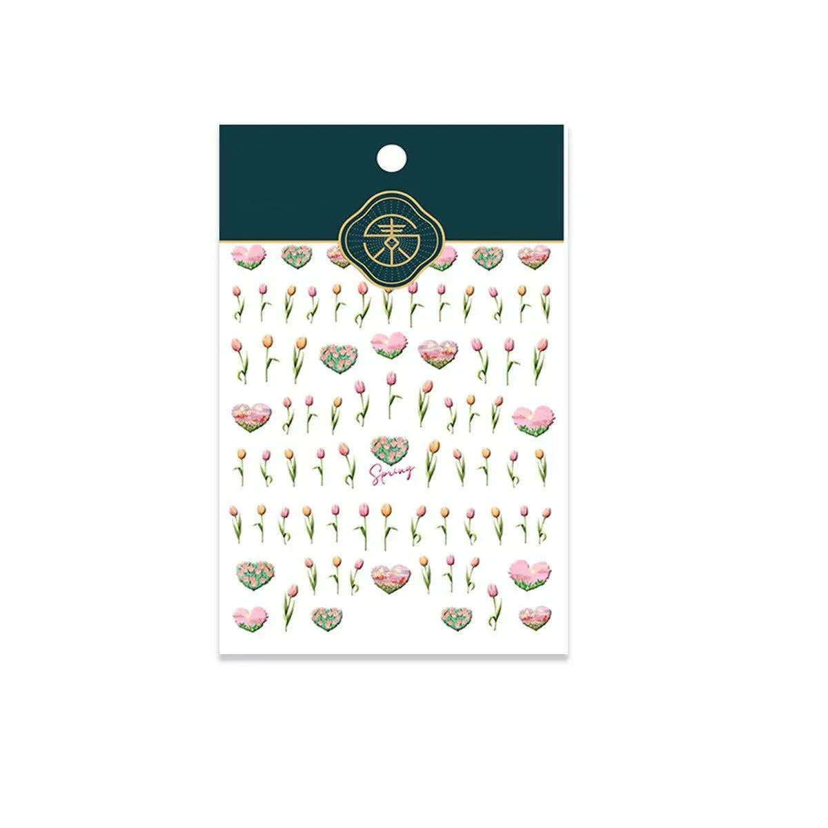 Chinese Style Floral Nail Stickers Gel Nail Stickers for DIY Nail Art - 1369 VXN Beauty