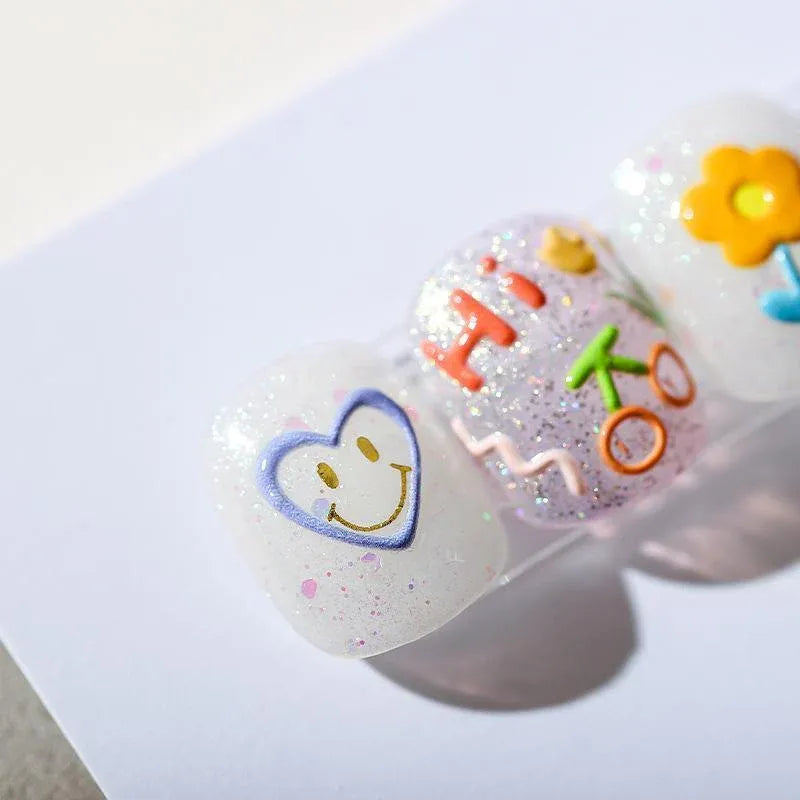 Chinese Style Floral Nail Stickers Gel Nail Stickers for DIY Nail Art - 2115 VXN Beauty