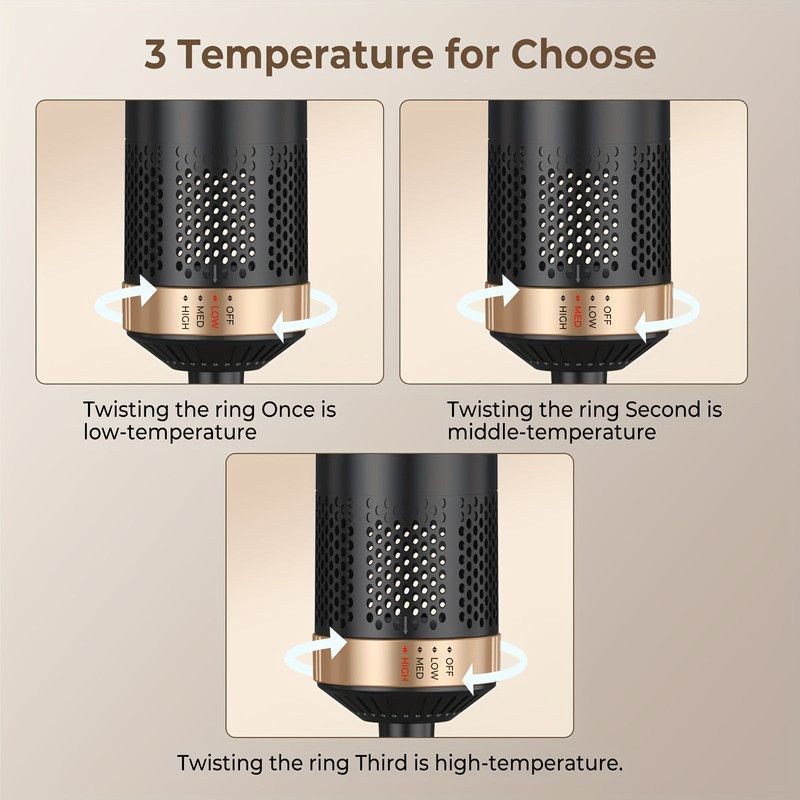 5-in-1 Hair Styler Hot Air Brush with 60000RPM VXN Beauty