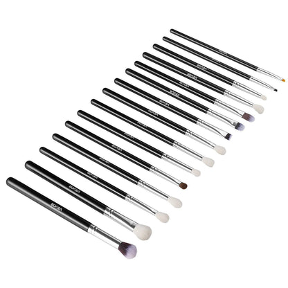15-Piece Makeup Brush Set for Foundation Blending Eyeshadow, Portable and Travel-Friendly VXN Beauty