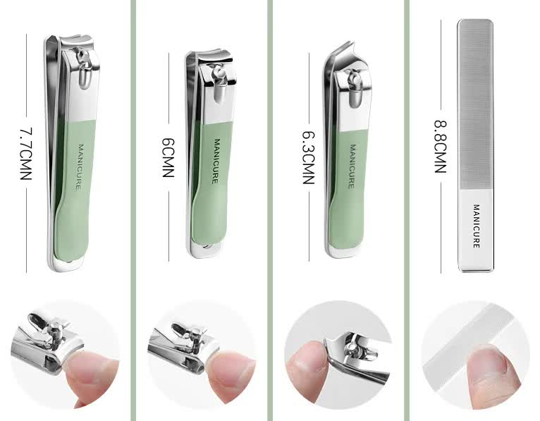 18-Piece Manicure and Pedicure Set - Stainless Steel Nail Clipper Kit | Professional Nail Care Grooming Tools | Compact Portable Case VXN Beauty