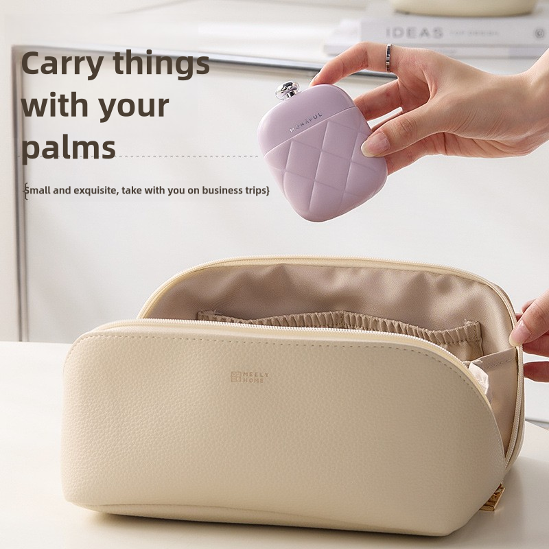 2 Pcs Apricot Portable Nail Care Kit - Compact Manicure Set with Nail Clippers, Tweezers, and Nail File - Stylish Storage Case VXN Beauty