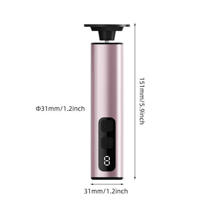 Rose Glod Rechargeable Electric Foot File with 9 Speed Settings - Callus Remover for Smooth Feet VXN Beauty