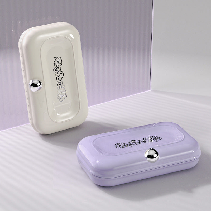 2 Sets Purple Portable 4-Piece Manicure Set - Compact Nail Grooming Kit with Stainless Steel Clippers, File & Stylish Case VXN Beauty