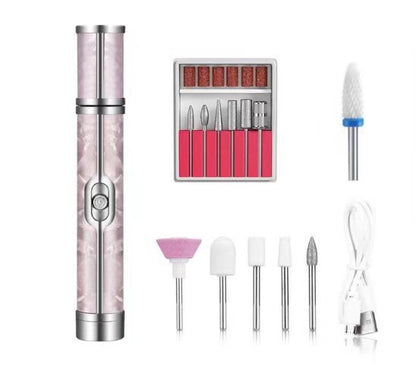 Pink Cordless Electric Nail Drill Pen - Professional Rechargeable Manicure & Pedicure Kit VXN Beauty
