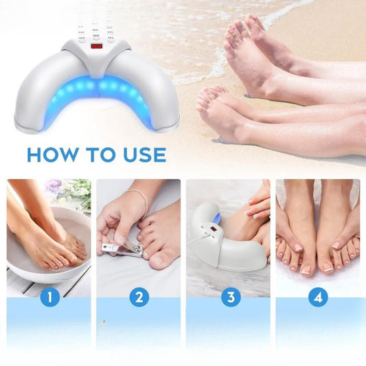 White Portable UV LED Nail Lamp - Open Arch Dryer for Gel Polish with Smart Sensor & 3 Timers VXN Beauty
