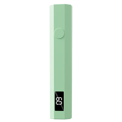 Green Mini Handheld LED/UV Manicure Light with Digital Display - Portable One-Finger Curing Pen VXN Beauty