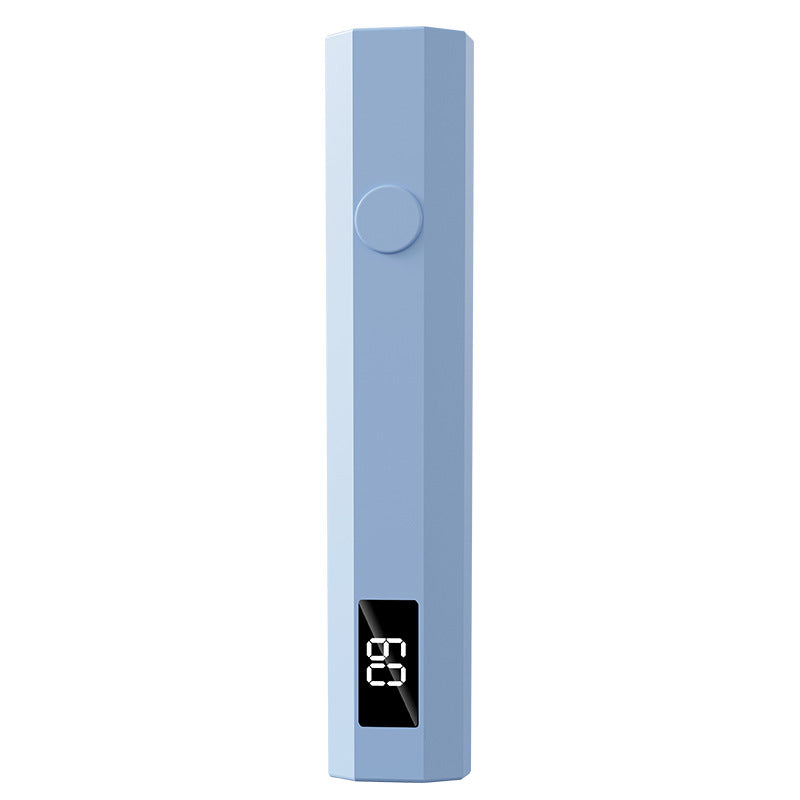 Blue Mini Handheld LED/UV Manicure Light with Digital Display - Portable One-Finger Curing Pen VXN Beauty