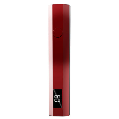 Gradient Red Mini Handheld LED/UV Manicure Light with Digital Display - Portable One-Finger Curing Pen VXN Beauty