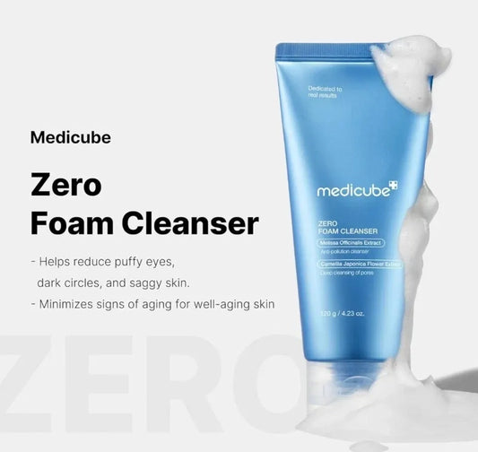 MEDICUBE Zero Foam Cleanser 120g – Deep Cleansing, Pore Care – AU Seller VXN Beauty