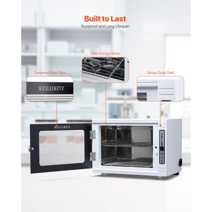 Nail Tool Cleaning Machine 12L Large Capacity Tool Cabinet Cleaner Box VXN Beauty