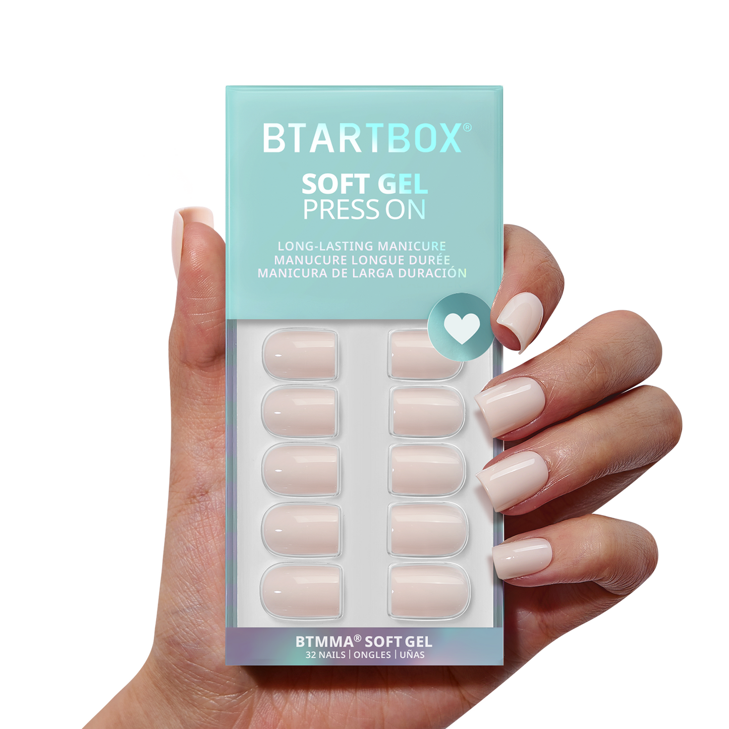 Brief Nude Square Nails - Soft Gel Press On