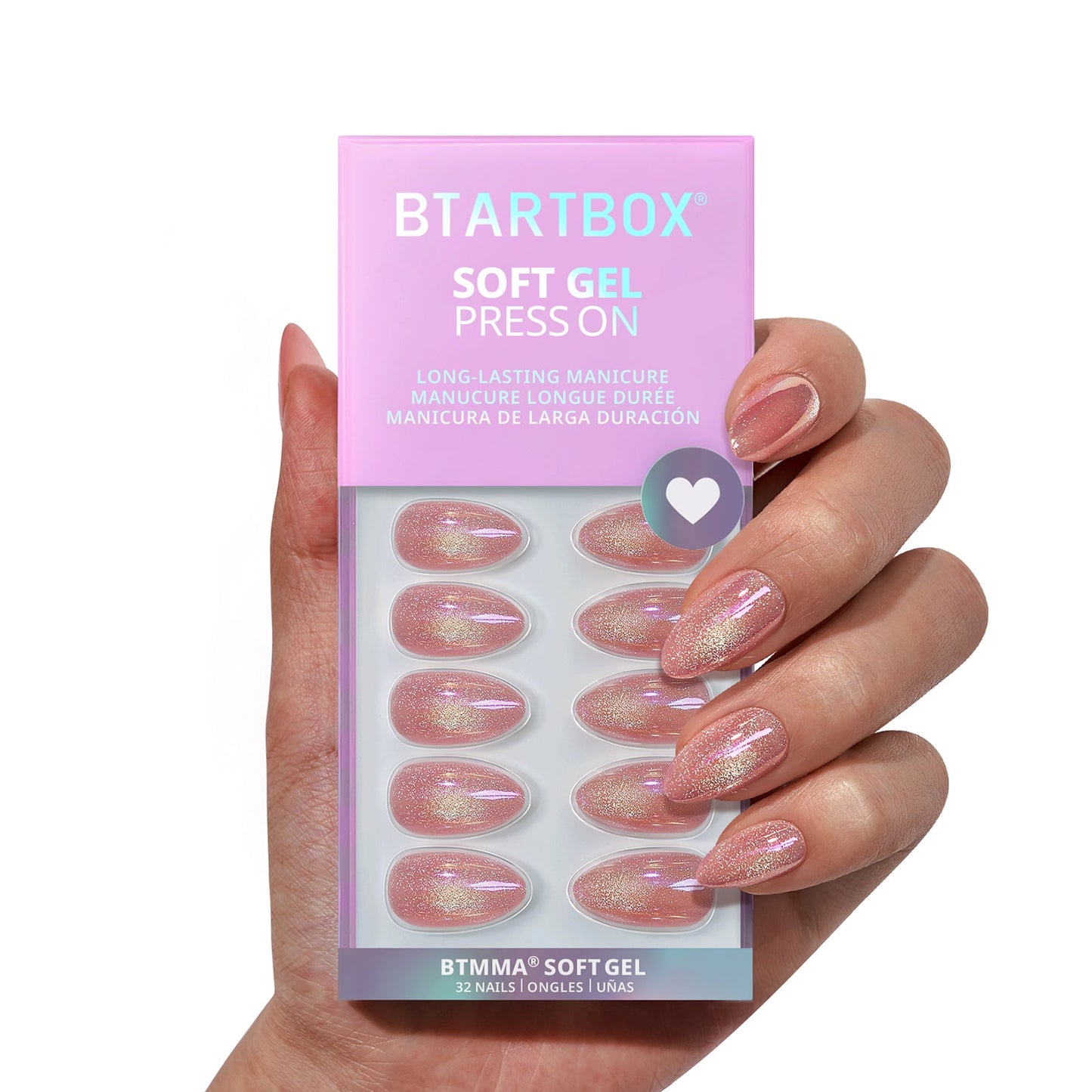Tassel Shine Almond Nails - Soft Gel Press On