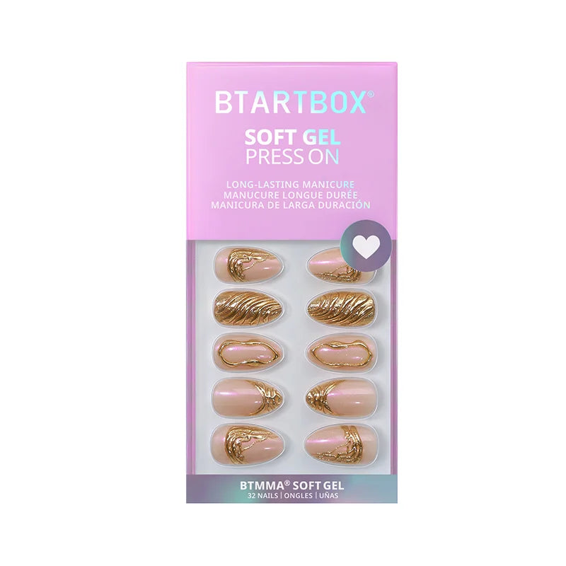 Metalhead Almond Nails - Soft Gel Press On