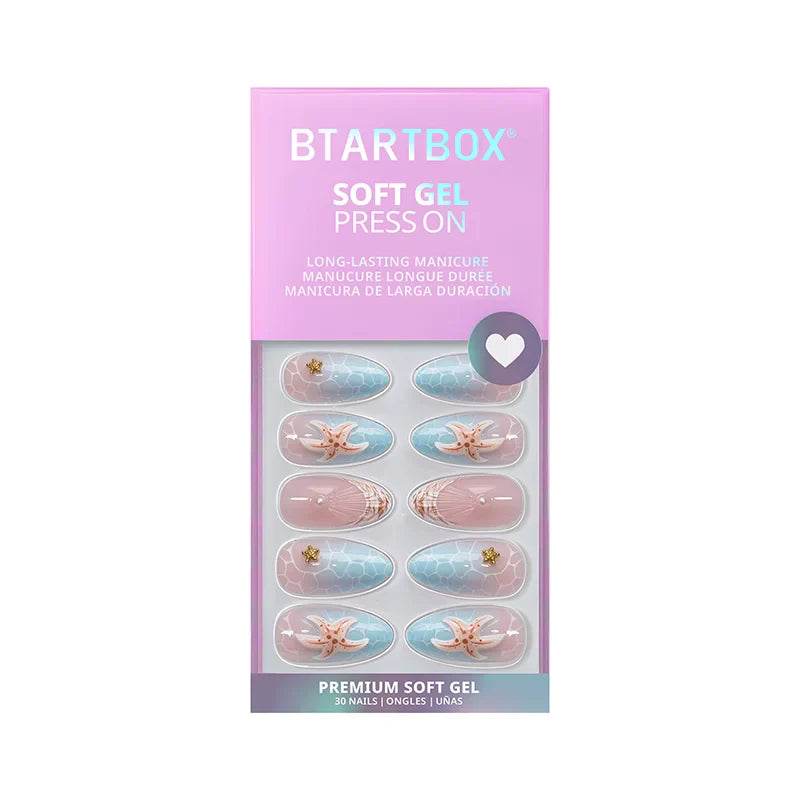 Tide Play Almond Nails - Soft Gel Press On